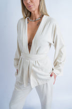 Kimono Viscolinho - Off White - Sheila